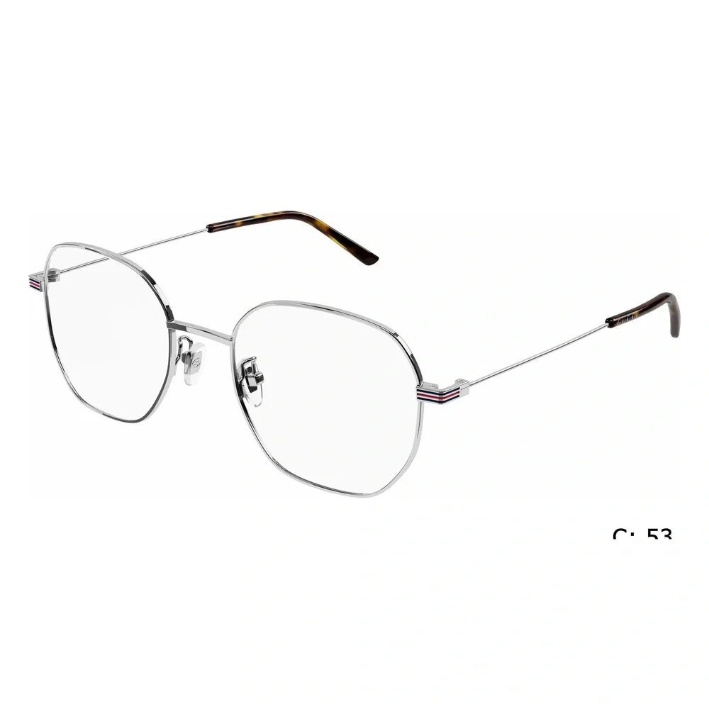 Gucci GG1125OA Eyeglasses Silver Metal Oval